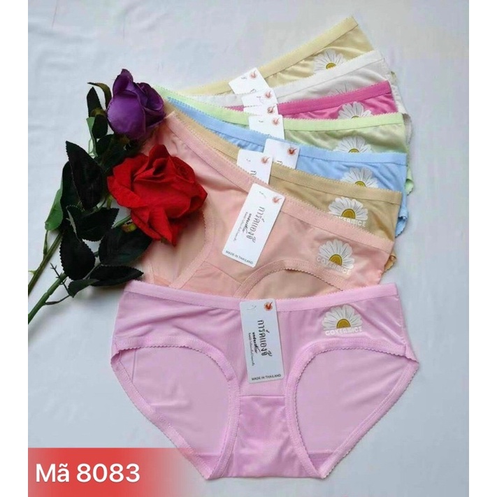 Hàng Mới Về . Combo 5 Quần Lót Thun Lạnh Hoa. Quần Lót Học Sinh Chất Thun Lạnh.