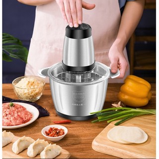 Máy xay thịt - máy xay thịt đa năng gia đình cối inox 4 lưỡi đa năng,công suất 250w