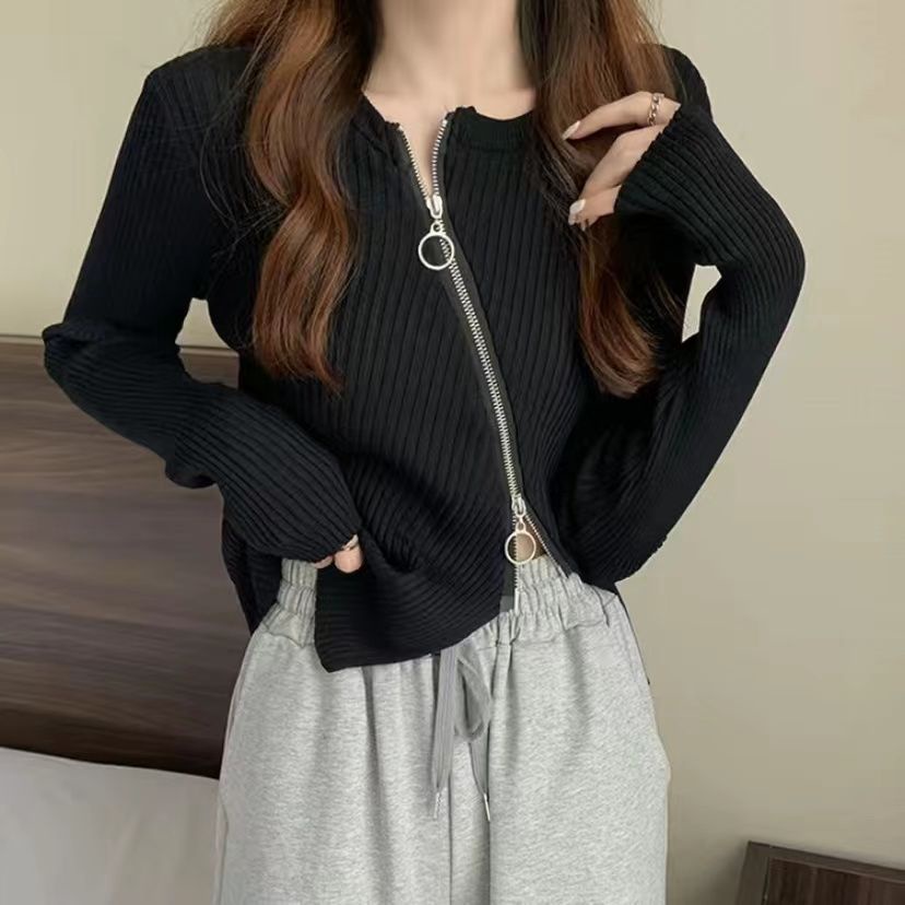 Áo Dệt Kim Dáng Ôm Thiết Kế Độc Đáo Thời Trang Mới Cho Nữ Sweater