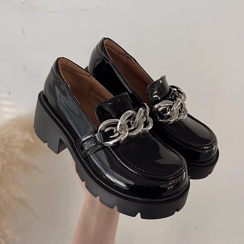 Giày nữ, giày cao gót form dáng thanh lịch Oxford đế cao 6p tôn dáng