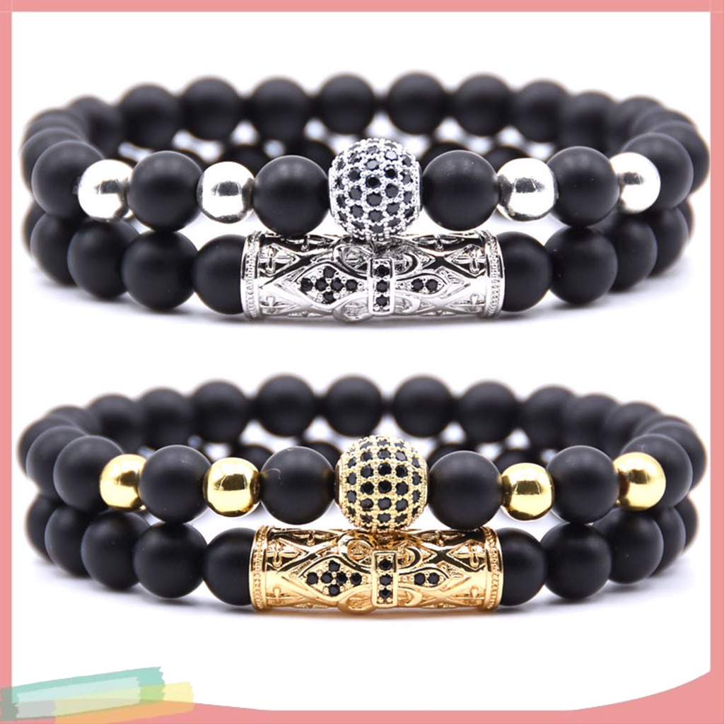 Vòng Tay Chuỗi Hạt Chất Liệu Co Giãn Thời Trang Cho Nam