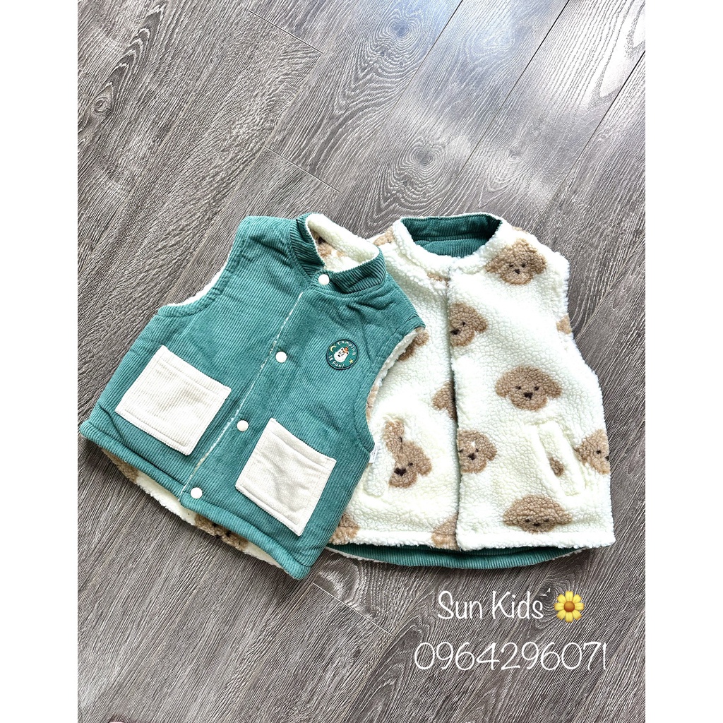 🌼 ÁO GILE 2 MẶT BLUEDOG XUẤT HÀN DƯ XỊN ĐÉT ❤️BÉ GÁI/TRAI MẶC ĐỀU OK Ạ❤️