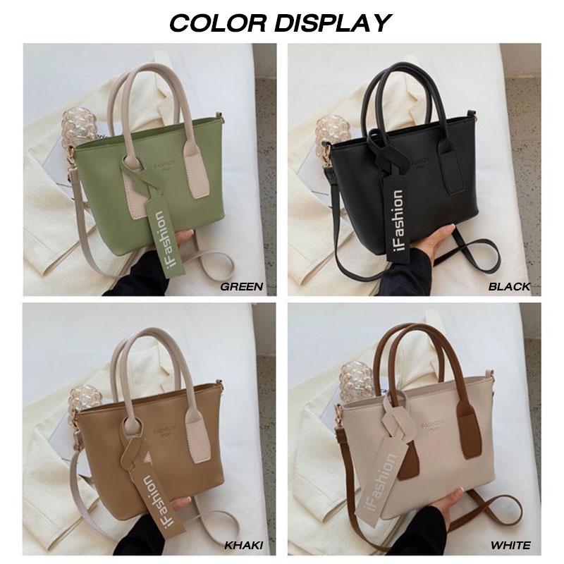 Mischa Túi Xách Da PU Sức Chứa Lớn Thời Trang Phong Cách Phương Tây Cho Nữ