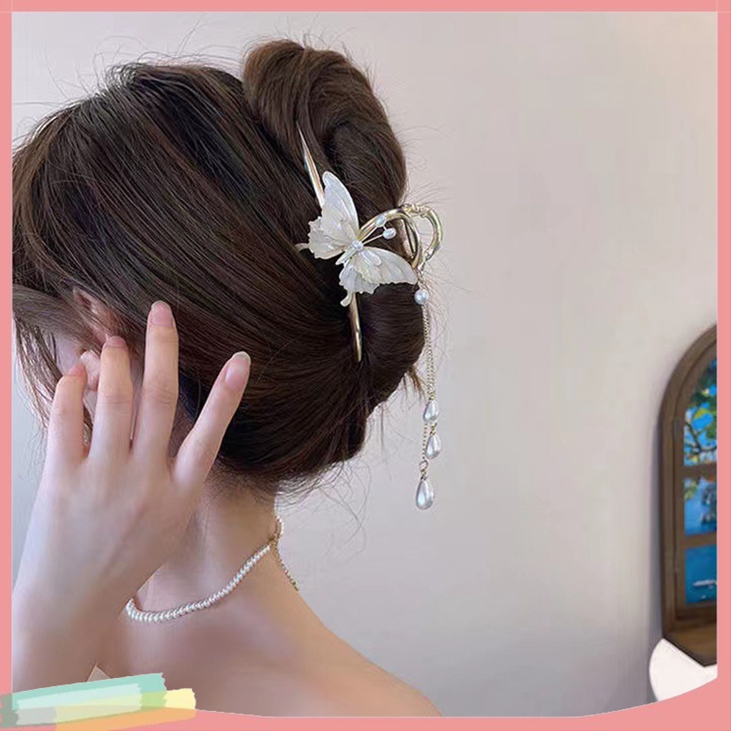 Kẹp Tóc Nữ Dáng Dài Đính Núm Tua Thời Trang