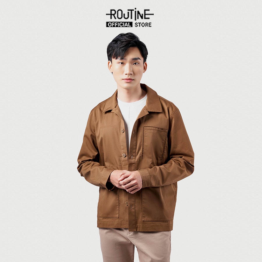 Áo Khoác Nam Tay Dài Trơn Túi Oversize Form Regular - Routine ...