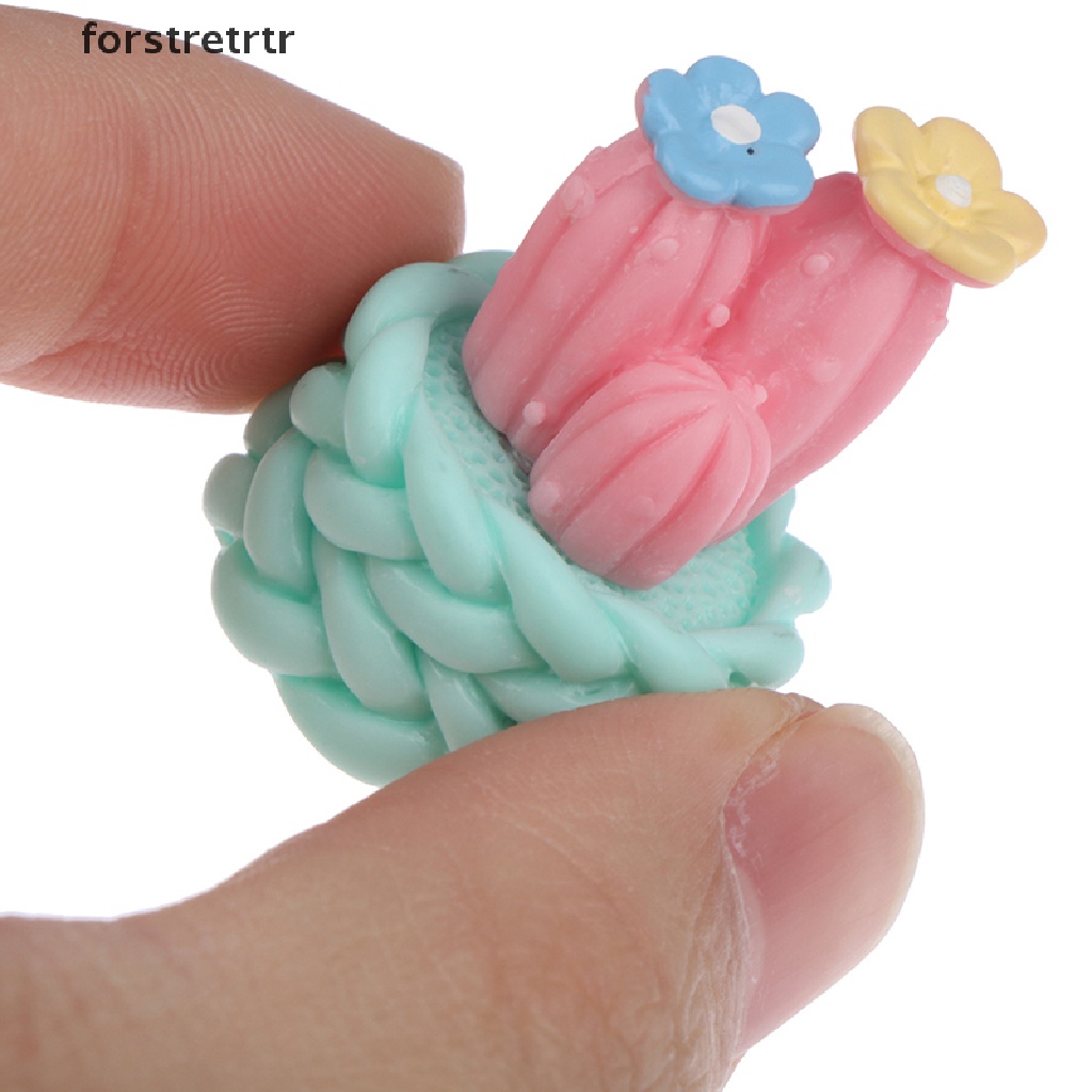 1 Chậu Cây Xương Rồng / Thỏ Bằng Nhựa Resin Trang Trí Bảng Điều Khiển Trung Tâm Xe Hơi