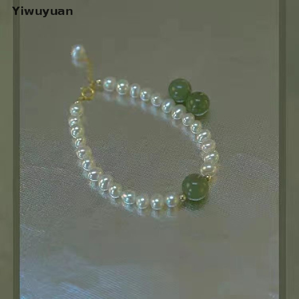 < Yiwuyuan > Vòng Tay Chuỗi Hạt Ngọc Trai Tự Nhiên Thời Trang Lãng Mạn Có Thể Điều Chỉnh Làm Quà Tặng Trang Sức Đám Cưới