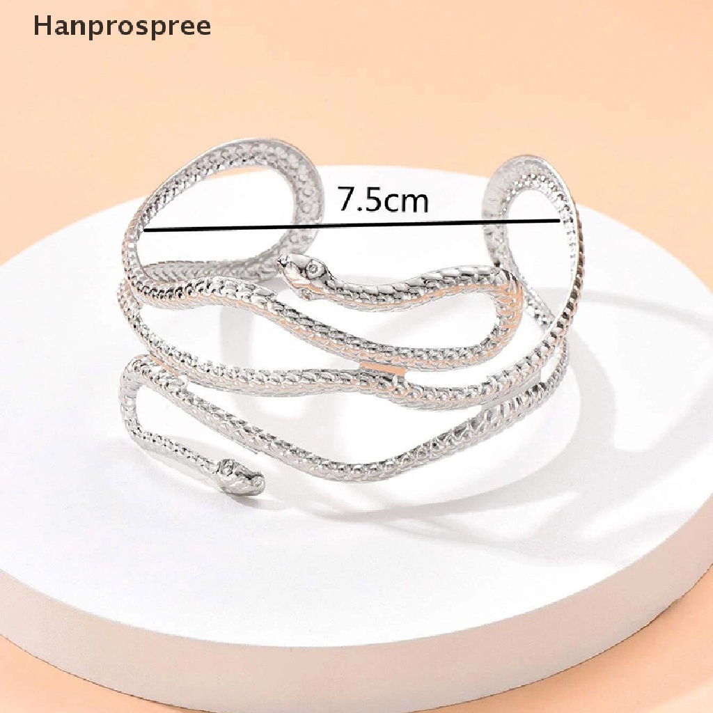 Hanprospree > Vòng Đeo Cánh Tay Mở Hình Rắn Có Thể Điều Chỉnh Trang Sức Thời Trang Cho Nữ well