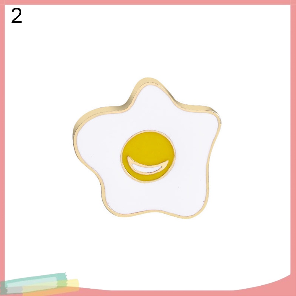 Ghim cài áo hình mèo và quả trứng sáng tạo