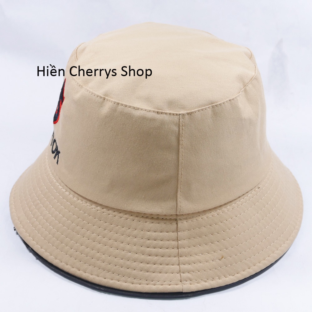 Nón bucket 2 mặt thêu hình nốt nhạt độc đáo thích hợp cho cả nam và nữ