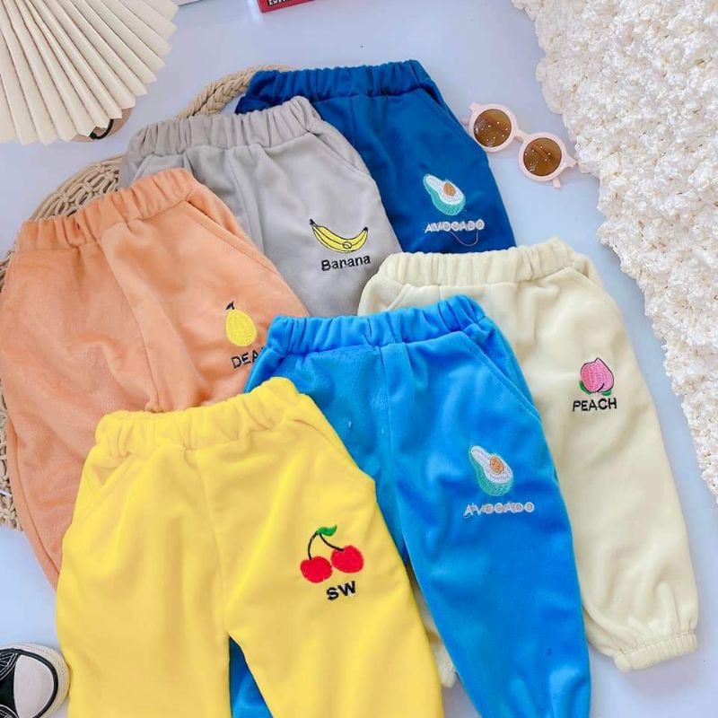 Quần nỉ bông có túi mềm mại hình dễ thương