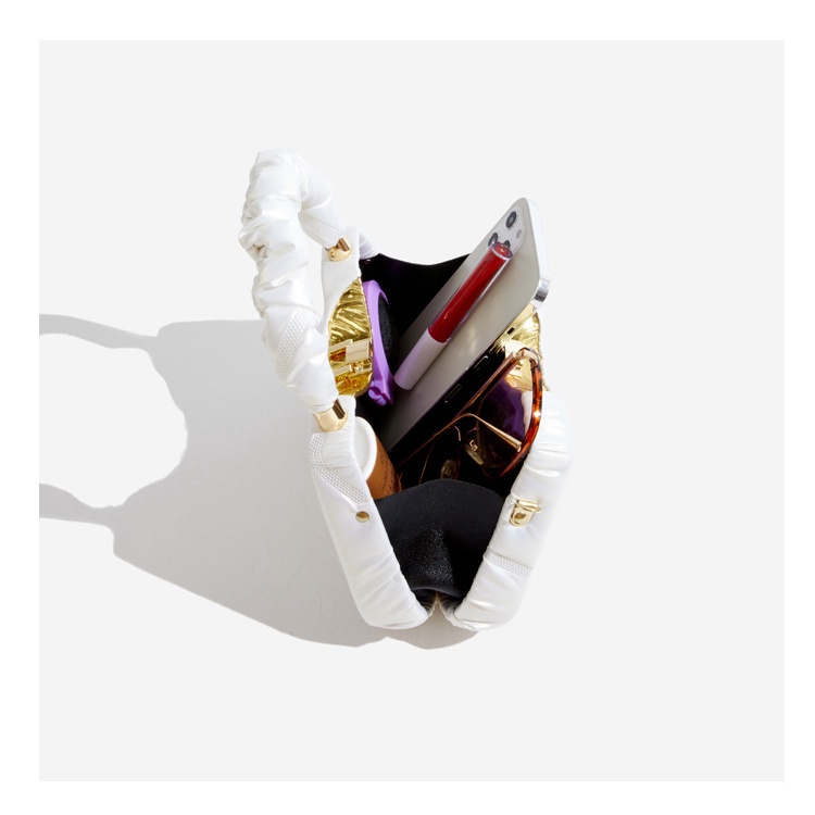 Túi Xách JASMIN NOIR Da PU Hình Hộp Phối Dây Xích Thời Trang Dành Cho Nữ