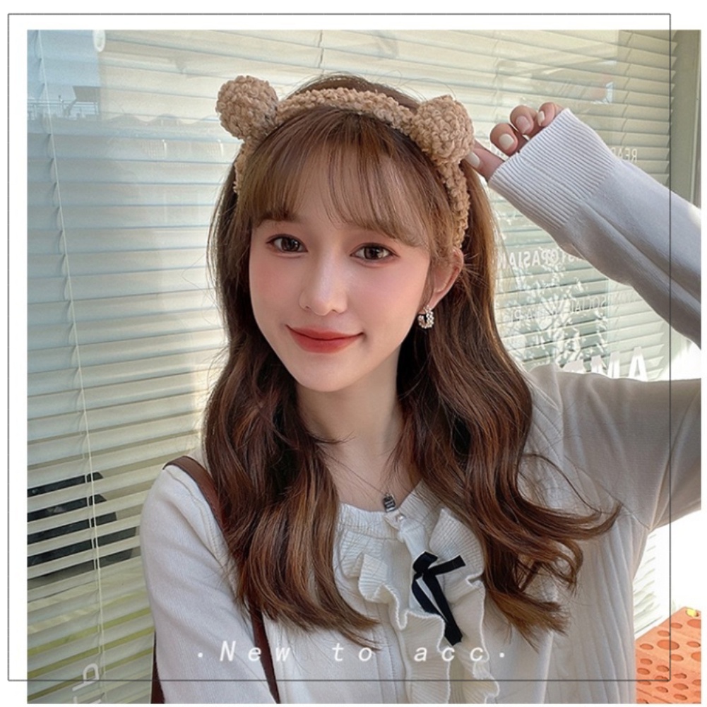 Cá Tuyết Dễ Thương Gấu Đầu Hoạt Hình Hình Băng Đô Quấn Tóc Sang Trọng Phụ Kiện Tóc Thời Trang Bé Gái