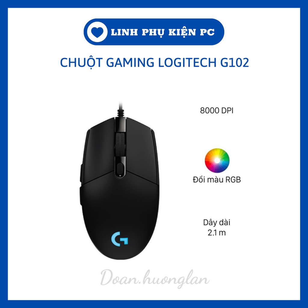 Chuột Gaming Chuột Chơi Game Logitech G102 Led RGB 8000DPI (Bảo Hành 12 Tháng) - Hàng Nhập Khẩu Loại 1 | BigBuy360 - bigbuy360.vn