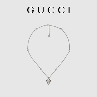 Dây chuyền gucci mặt trái tim màu bạc