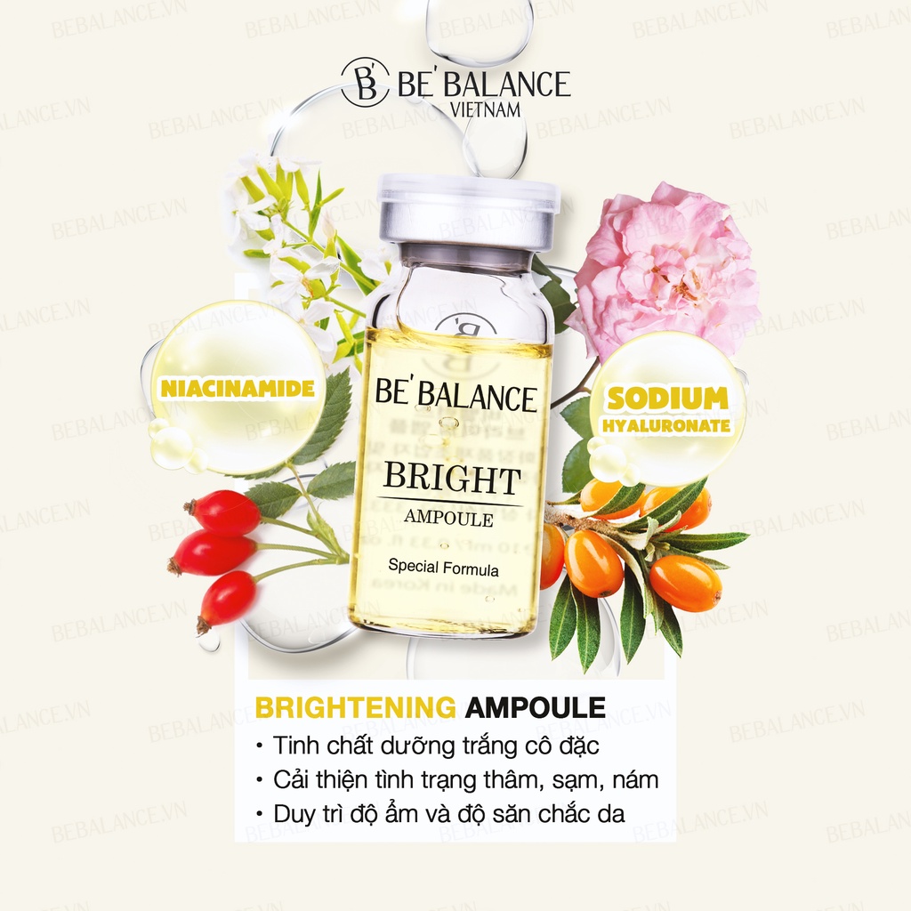 Tinh Chất Chuyên Sâu sáng da, đều màu Be'Balance Bright Ampoule (Hộp 5 Ống, 10ml/ ống)