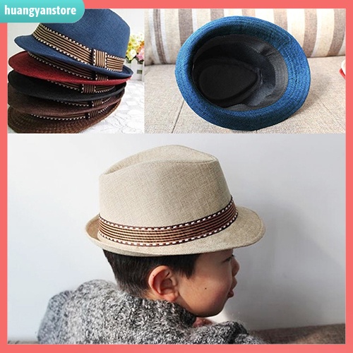 HY/ Mũ phớt nhiều màu xinh xắn dành cho bé trai