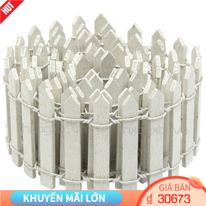 HÀNG rào gỗ mini trang trí vườn cây cảnh