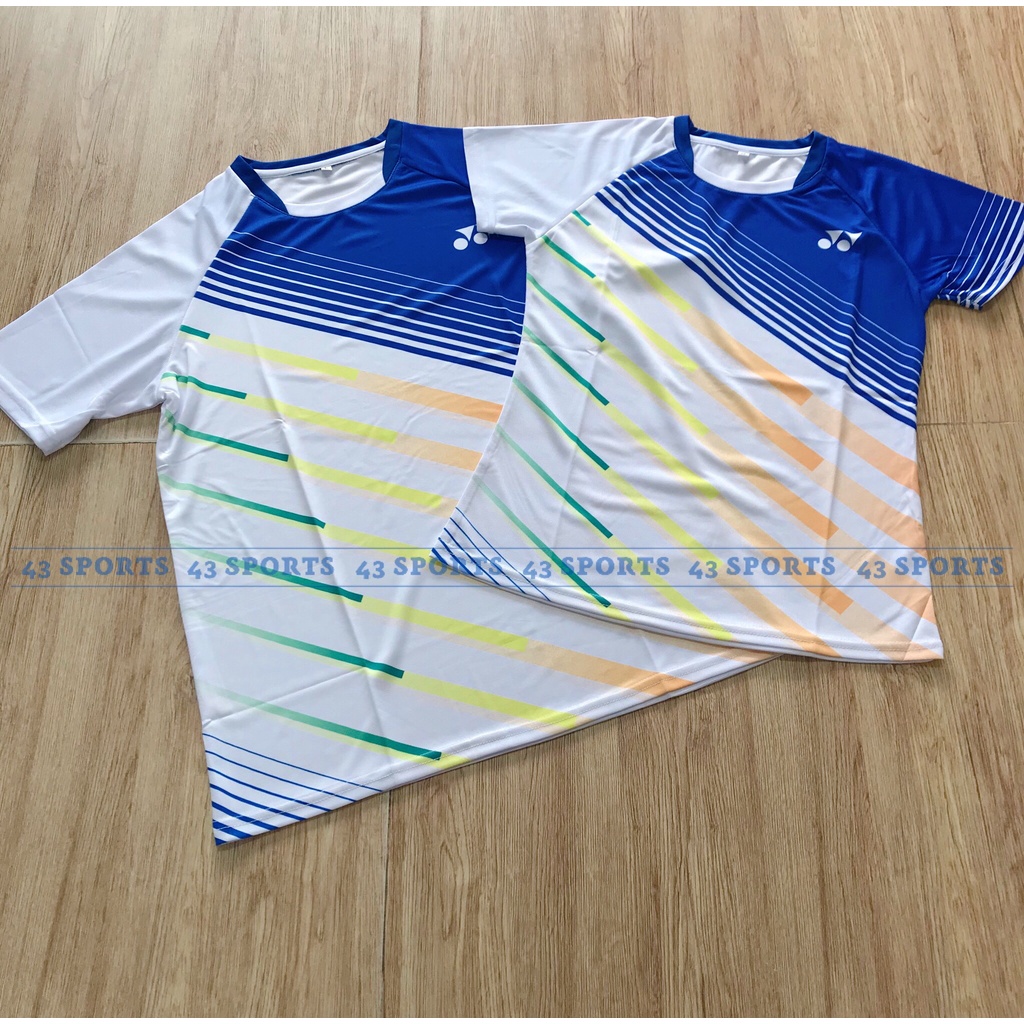 ÁO THỂ THAO YONEX NAM NỮ AC70 XANH, ÁO CẦU LÔNG YONEX NAM NỮ AC70 XANH