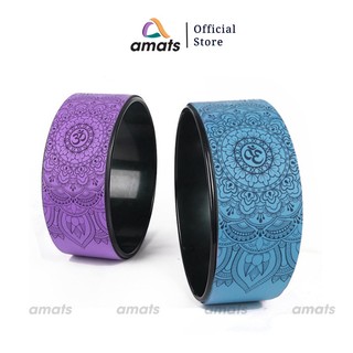 Vòng Tập Yoga Bọc Cao Su Pu in Họa Tiết Mandala,Nhựa ABS 30cm cao cấp chống trơn trượt 100%