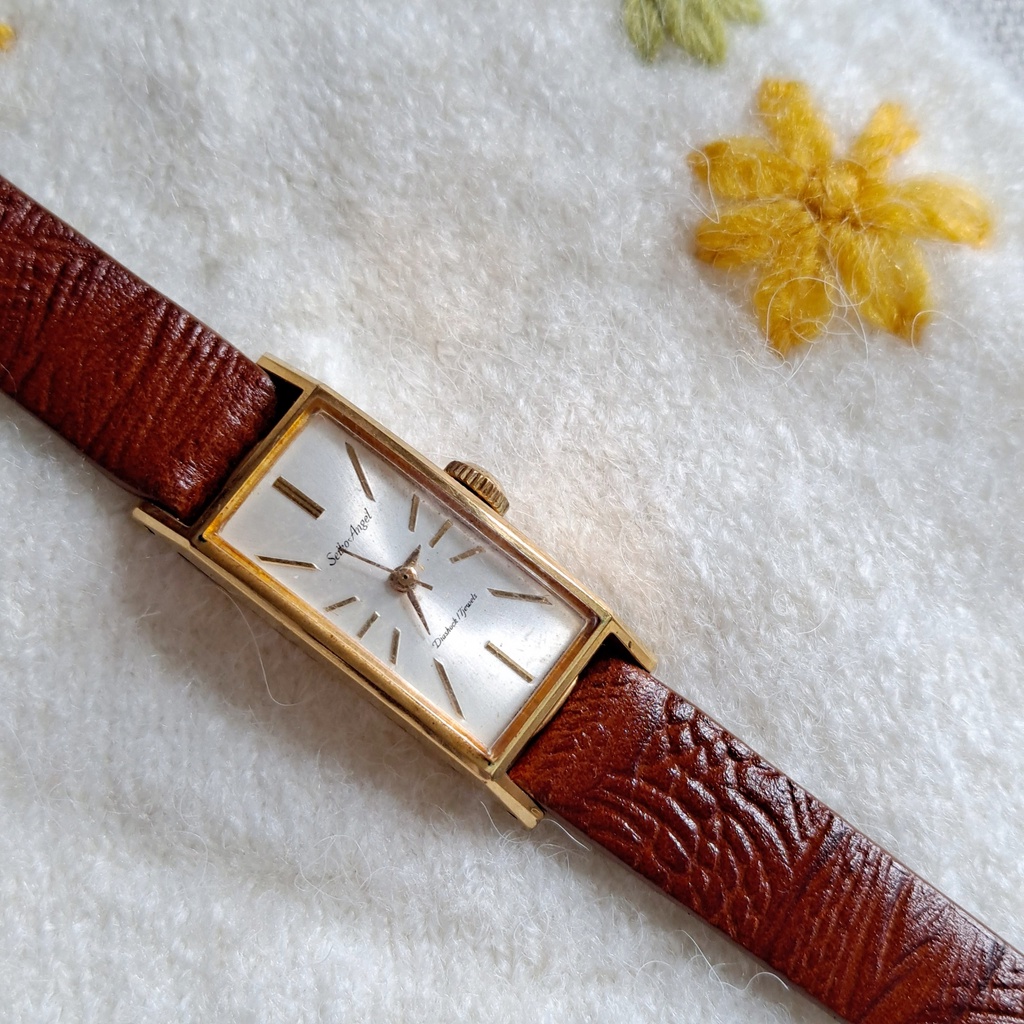 Đồng hồ SI Nhật - Nữ - SEIKO ANGEL Diashock 17jewel - Đồng hồ cổ cơ cót tay