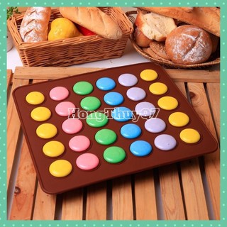 Khuôn bánh macaron có ô tròn silicon /13.38/- HongThuyQ7