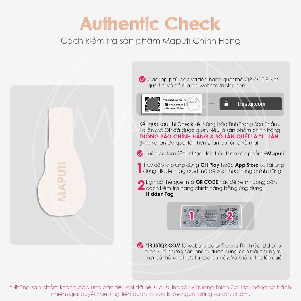 Kem Giảm Thâm Vùng Kín Maputi White Cream Chứa Niacinamide 2% Giảm Thâm Ngực, Thâm Nách, Thâm Mông 100ml