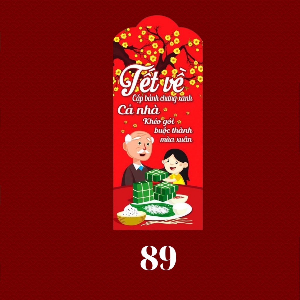 50 Bao Lì Xì Tết Truyền Thống 2023 Quý Mão Giá Sỉ Rẻ Chất Dày Đẹp Cute Thần Tài