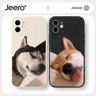 Ốp lưng JEERO hoạt hình cặp đôi dễ thương đẹp độc lạ Cho iPhone 16 15 14 13 12 11 Pro Max SE 2020 X XR XS 8 7 ip Plus kute HFF2138