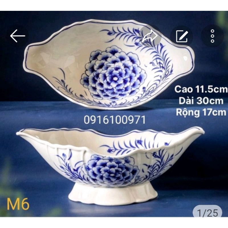 Bát đựng gà thắp dương sứ Bát Tràng
