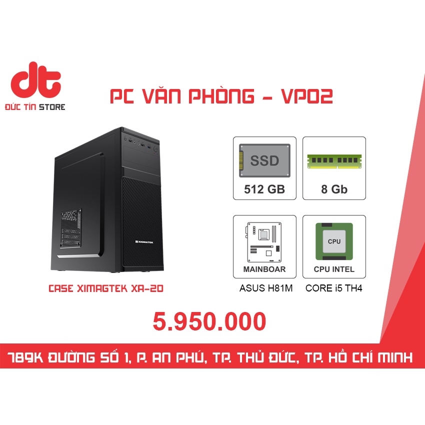 Thùng PC Văn Phòng - Core i5