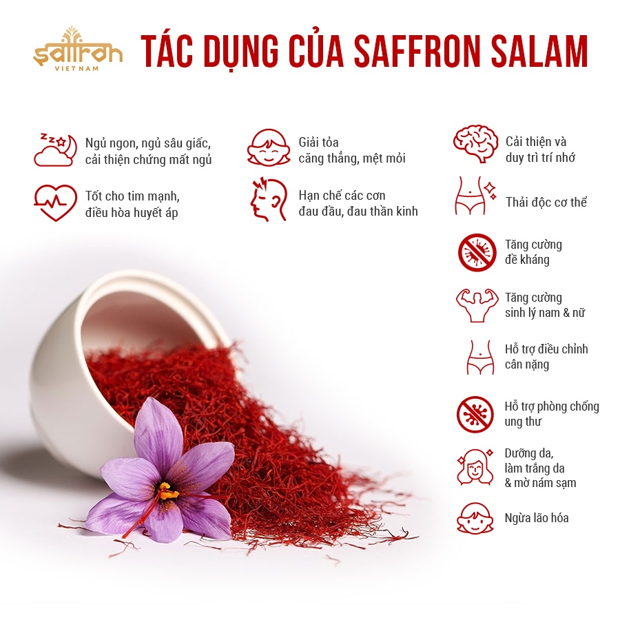 [SET QUÀ 20/11] Nhụy Hoa Nghệ Tây SAFFRON SALAM kèm quà tặng