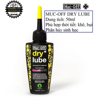 Dầu nhớt tra sên xích líp xe đạp muc-off dry lube 50ml