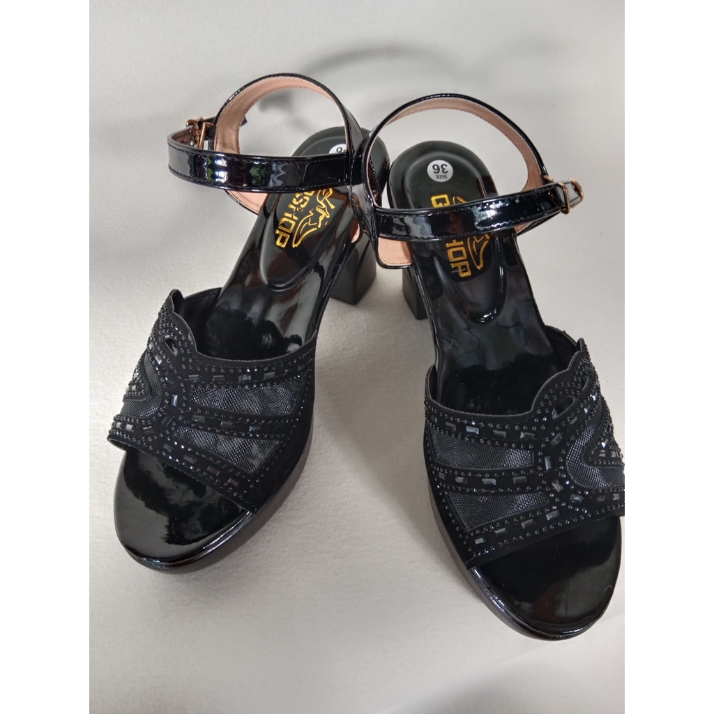 Dép Nữ cao gót ĐẸP mẫu quai đá gót vuông 7 phân chắc chắn, Thời Trang hè KH-01 Trẻ Trung