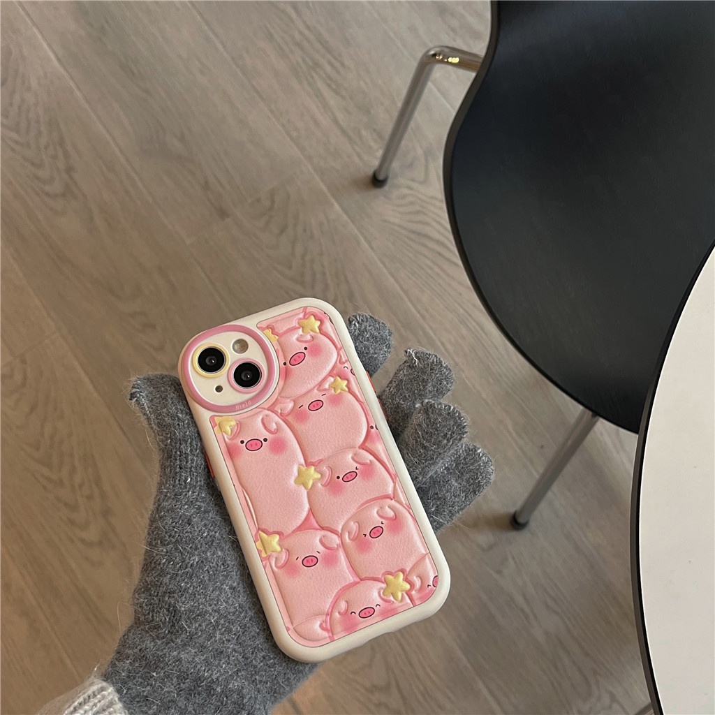 Ốp Điện Thoại Da Viền tpu Dẻo In Họa Tiết Hoạt Hình Góc Tròn Cho iphone 15 pro max 14 pro max 13 pro max 12 pro max