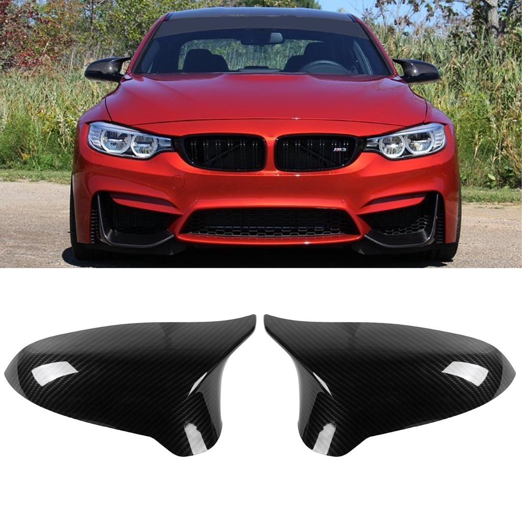Có thể bán buôn 2 cái Gương chiếu hậu Nắp đậy Mũ sợi Carbon Phong cách Trang trí Phù hợp cho F80 M3 F82 M4 LHD 2015-2019 Vermont055 Hàng giao ngay