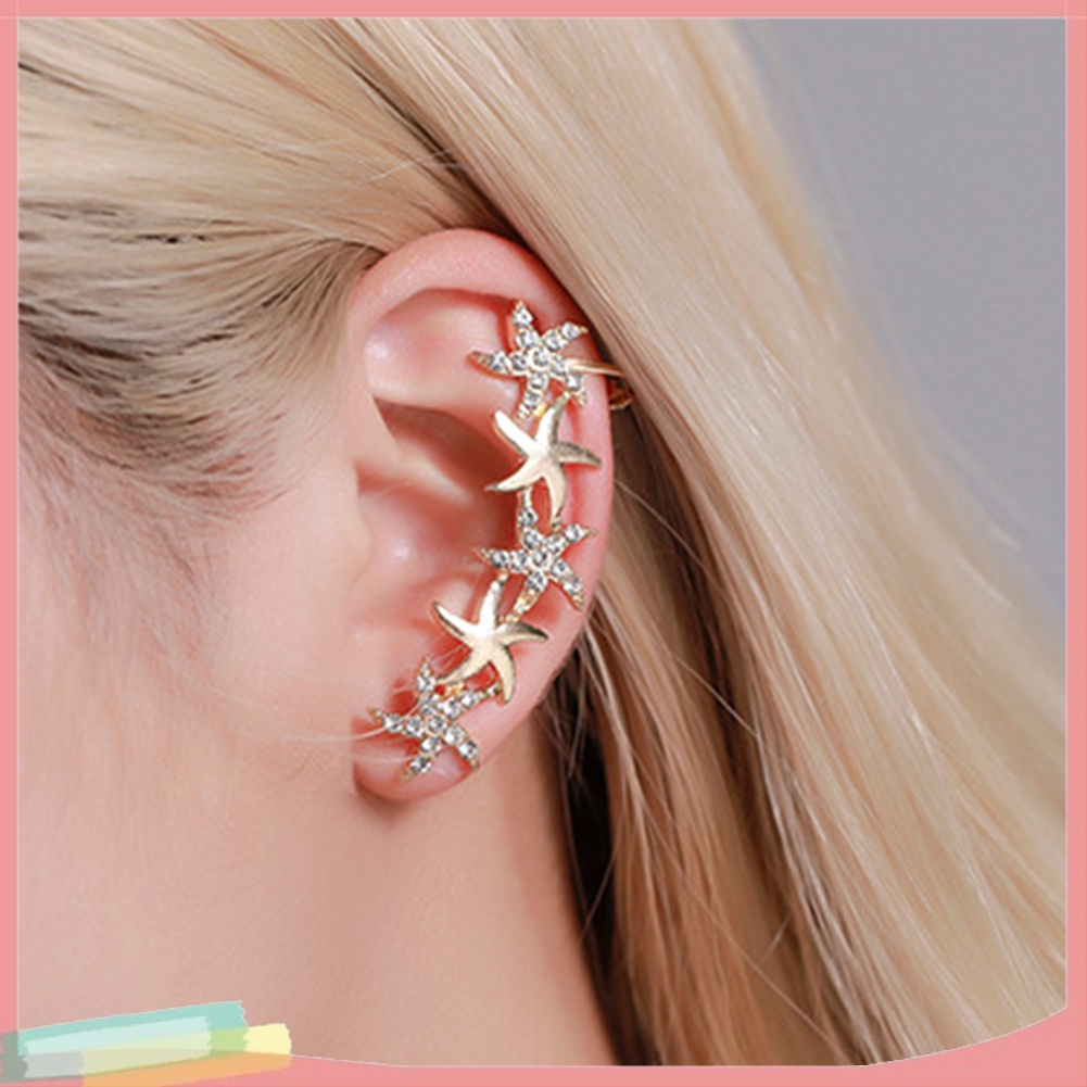 Khuyên đeo vành tai trang trí kim cương giả lấp lánh sành điệu cho nữ