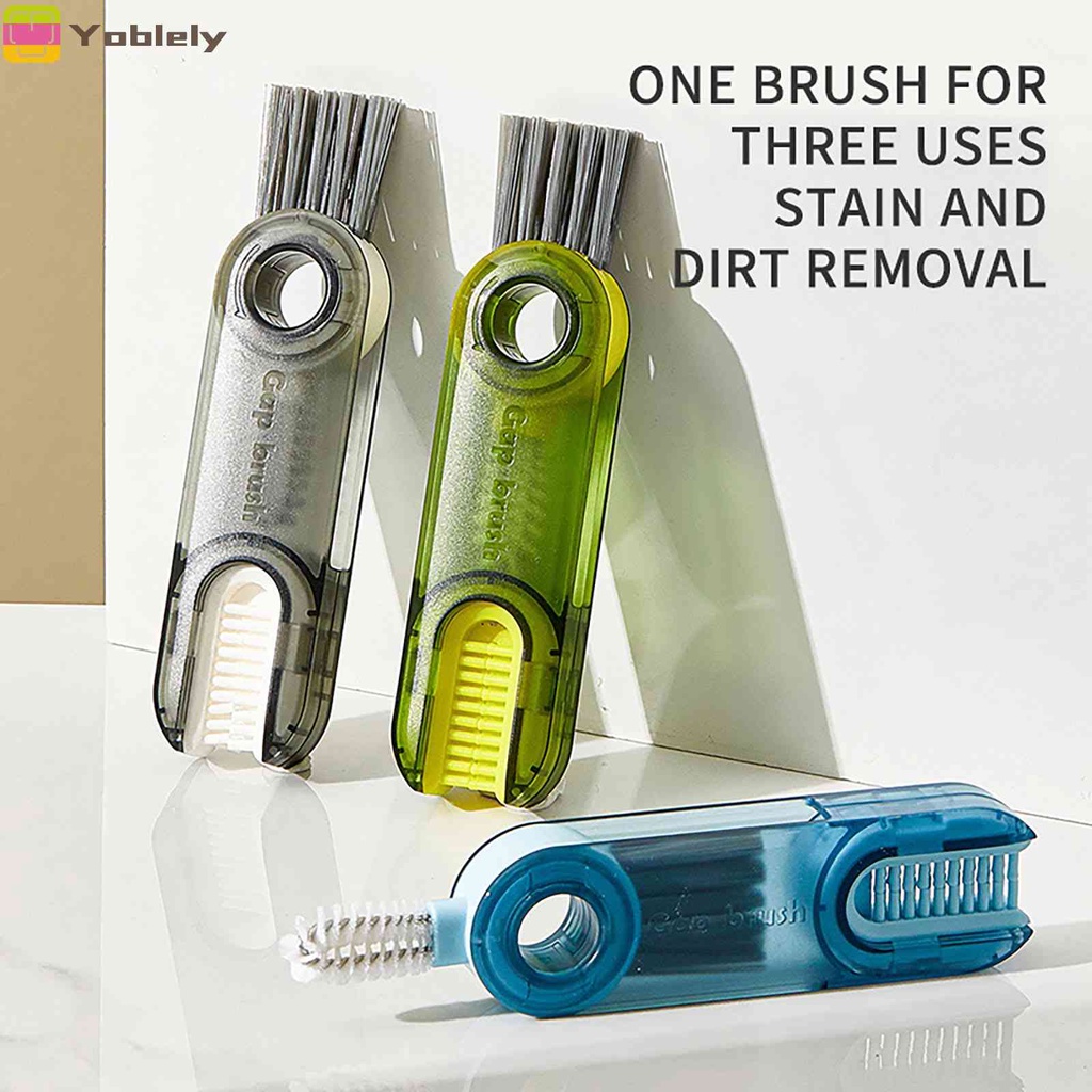 Bộ 3 Bàn Chải Cọ Rửa Bình Sữa Em Bé Hình Chữ U 3 Trong 1