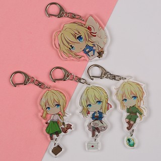 Móc khóa mica anime Violet Evergarden