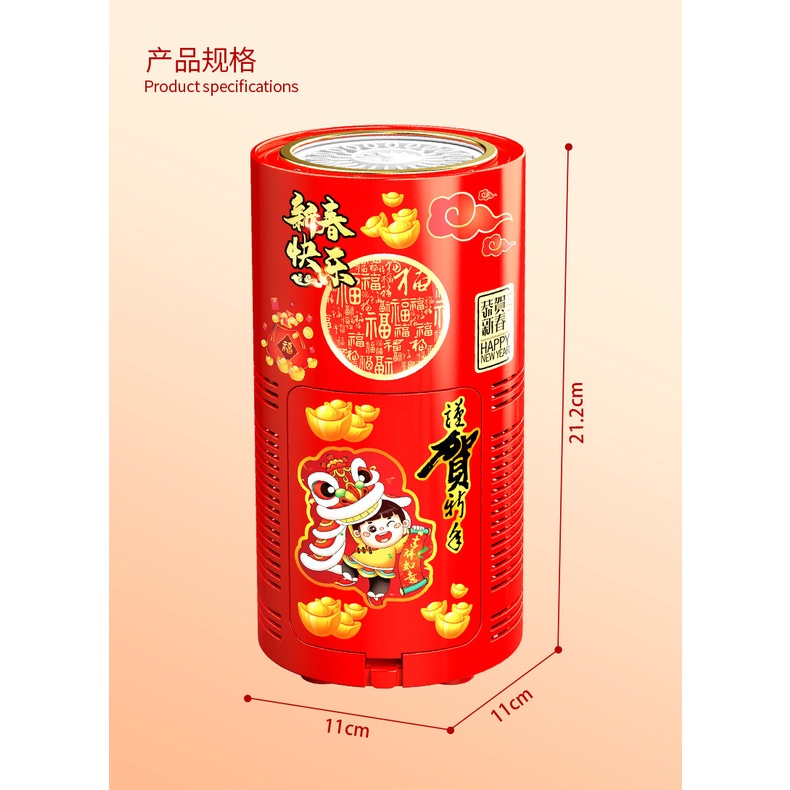 Máy Thổi Bong Bóng Pháo Hoa Có Đèn Sạc usb Trang Trí Năm Mới