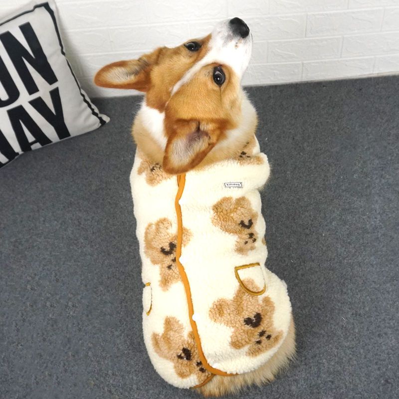 Áo Khoác Giữ Ấm Dày Dặn Phong Cách Phương Tây Cho Thú Cưng