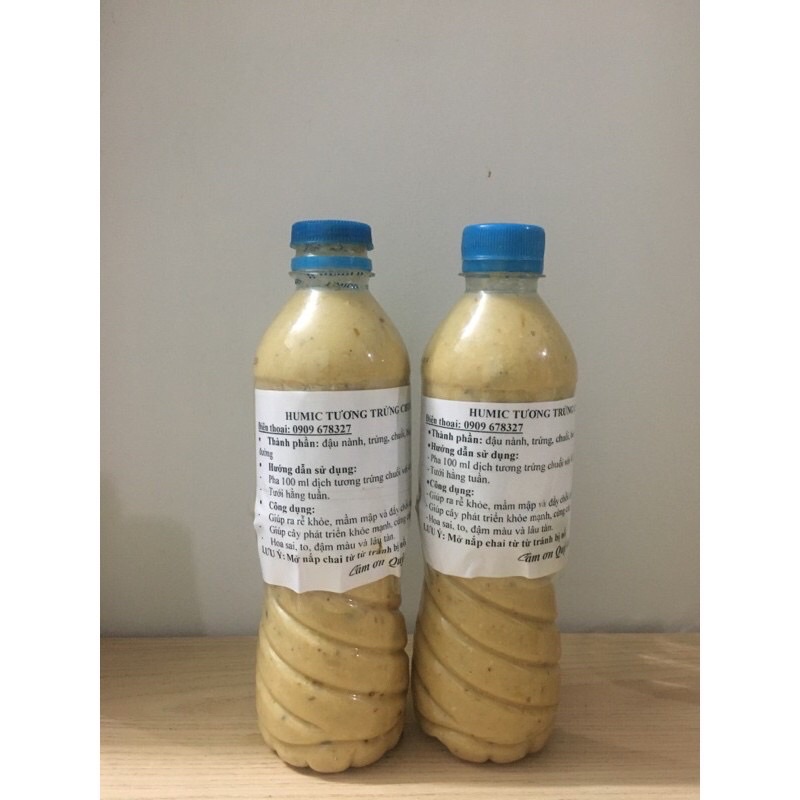 Combo phân đậu nành trứng chuối 1000ml và ge gừng tỏi ớt bồ hòn hành củ cỏ mực 1000ml phun hoa Hồng, rau màu