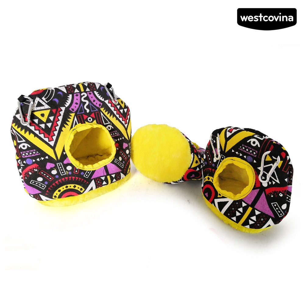 [COD]♘Lều Ngủ Mềm Ấm Áp In Họa Tiết Chim Cú Dành Cho Chim Vẹt