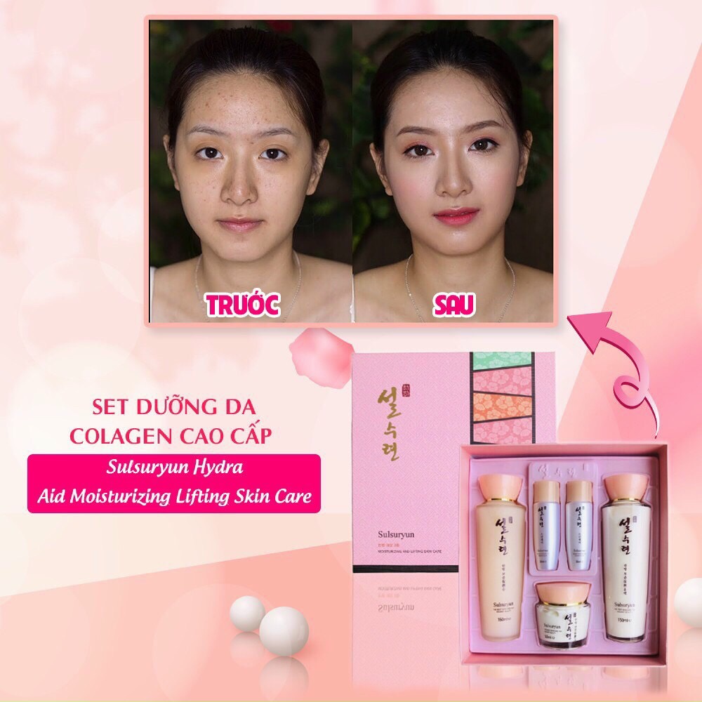 SET dưỡng Collagen Sulsuryun trắng da cấp ẩm Đông Y Hàn Quốc. Siêu giải pháp cho da