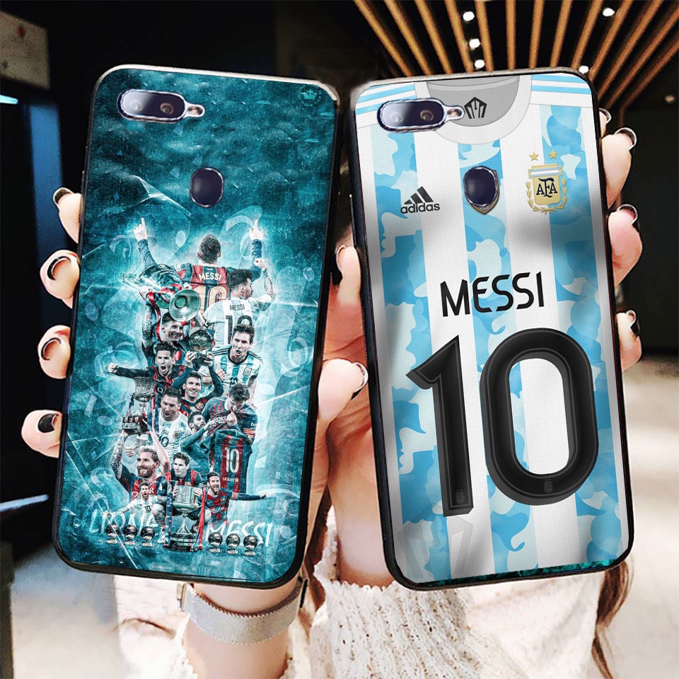 ỐP ĐIỆN THOẠI IP7PLUS/8PLUS/IP11 PRO/IPXS MAX/IPXS MẶT LƯNG BÓNG BẢO VỆ 4 CẠNH LIONEL MESSI  WC CHAM