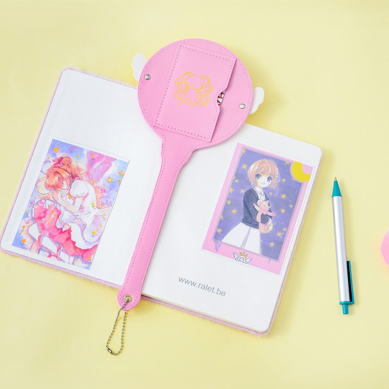 Thanh Toán Khi Nhận Hàng Đồ Chơi Gậy Thần Công Chúa Cardcaptor Sakura Cerberus Kawaii Hộp Đựng Thẻ Hộp Đựng Thẻ Xe Buýt Siêu Sao Màu Hồng Kèm Băng Đô Quà Tặng Đồ Chơi Anime