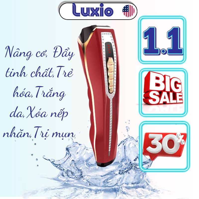 Máy Massage Mặt 6 Chức Năng Máy Đẩy Tinh Chất Nâng Cơ Trẻ Hóa Trắng Da Giảm Nếp Nhăn Giảm Mụn