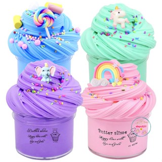  Slime Bơ Pastel  Butter Slime Màu Xanh Mềm Mịn  200ml  Charm Trang Trí  Làm Quà Tặng Cho Bé 