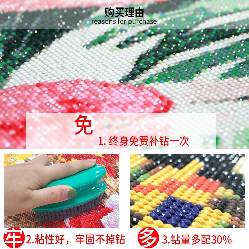 Bộ Tranh Đính Đá Tự Làm Họa Tiết Cặp Đôi Dùng Làm Quà Tặng Valentine