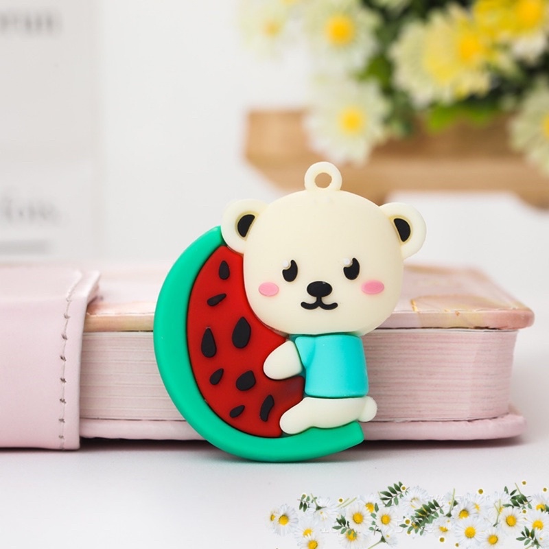 Set Móc Khoá Thú Ôm Đồ Ăn